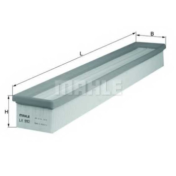 Фильтр воздушный MAHLE ORIGINAL 78533044 / LX 992