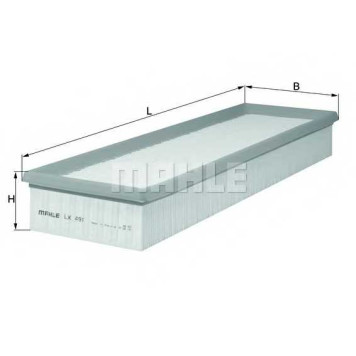 Фильтр воздушный MAHLE ORIGINAL 78662074 / LX 491