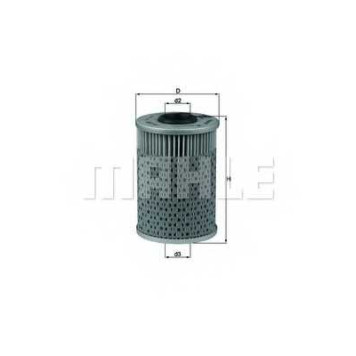 MAHLE OX151D - фильтр масляный (картридж)