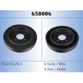 Ременный шкив коленвала MALO 658006