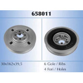 Ременный шкив коленвала MALO 658011