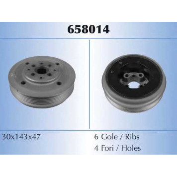 Ременный шкив коленвала MALO 658014