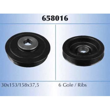 Ременный шкив коленвала MALO 658016