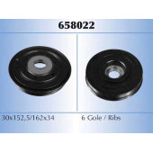 Ременный шкив коленвала MALO 658022