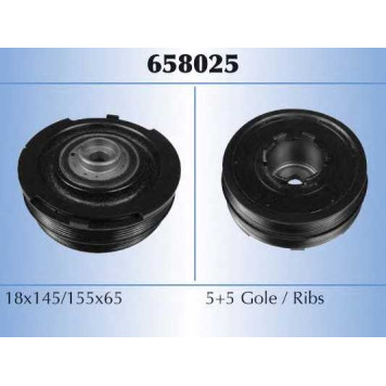 Ременный шкив коленвала MALO 658025