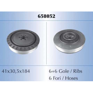 Ременный шкив коленвала MALO 658052