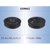 Ременный шкив коленвала MALO 658062