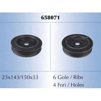 Ременный шкив коленвала MALO 658071