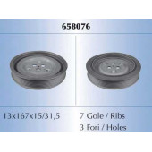 Ременный шкив коленвала MALO 658076