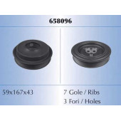 Ременный шкив коленвала MALO 658096