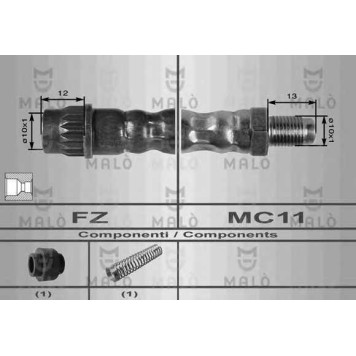 Тормозной шланг MALO 80005