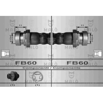 Тормозной шланг MALO 80009
