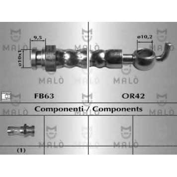 Тормозной шланг MALO 80042