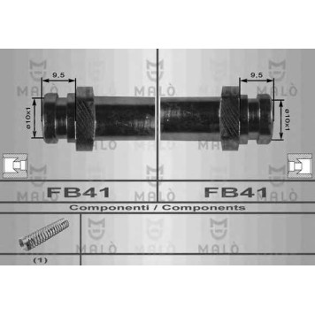 Тормозной шланг MALO 80048