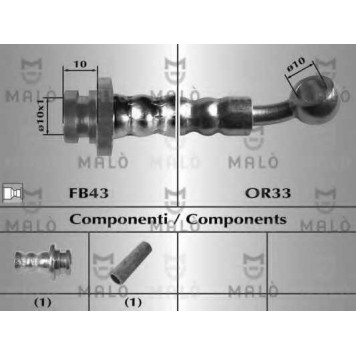 Тормозной шланг MALO 80053