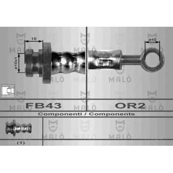 Тормозной шланг MALO 80055