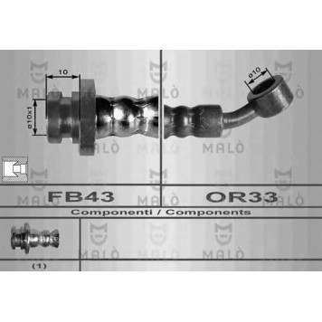 Тормозной шланг MALO 80057