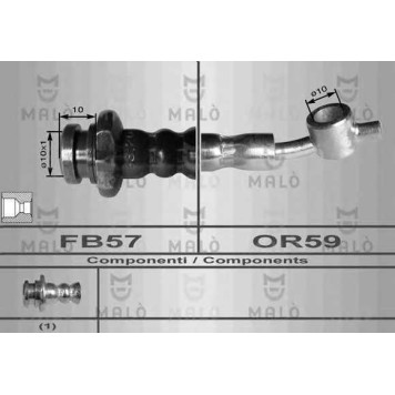 Тормозной шланг MALO 80092