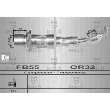 Тормозной шланг MALO 80128