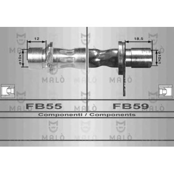 Тормозной шланг MALO 80130