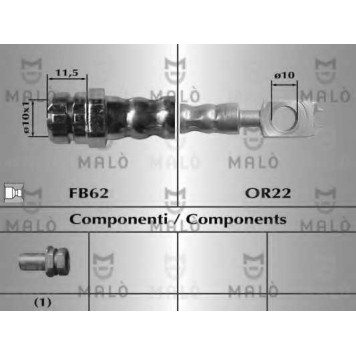Тормозной шланг MALO 80160