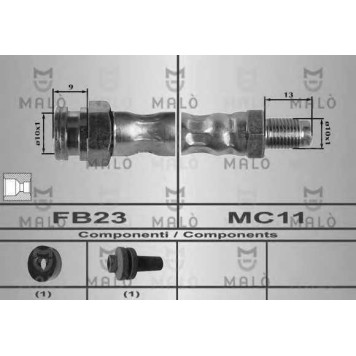 Тормозной шланг MALO 80243