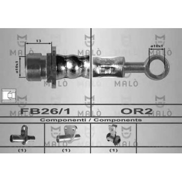 Тормозной шланг MALO 80332