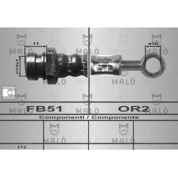 Тормозной шланг MALO 80367