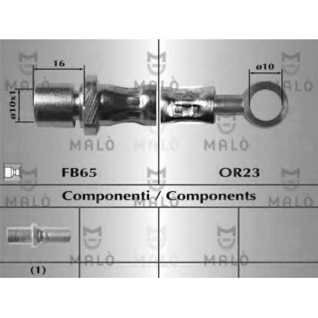 Тормозной шланг MALO 80376