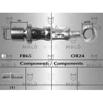 Тормозной шланг MALO 80377