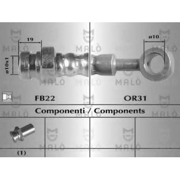 Тормозной шланг MALO 80390