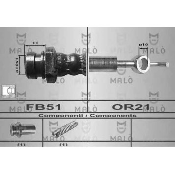 Тормозной шланг MALO 80391