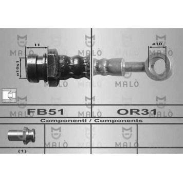Тормозной шланг MALO 80395