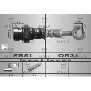 Тормозной шланг MALO 80480