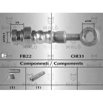 Тормозной шланг MALO 80496