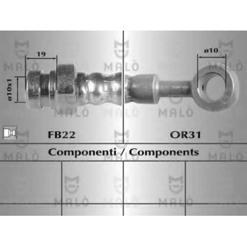 Тормозной шланг MALO 80521