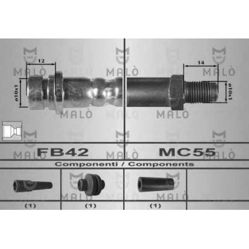 Тормозной шланг MALO 80539