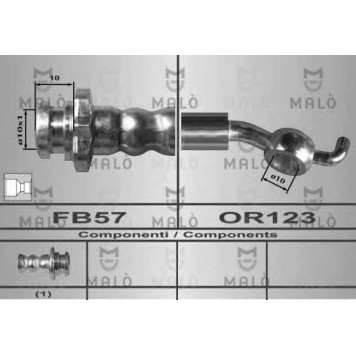 Тормозной шланг MALO 80574