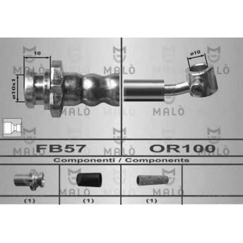 Тормозной шланг MALO 80577