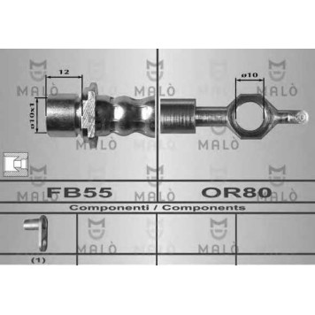 Тормозной шланг MALO 80608