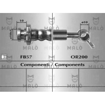 Тормозной шланг MALO 80822