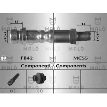 Тормозной шланг MALO 81037