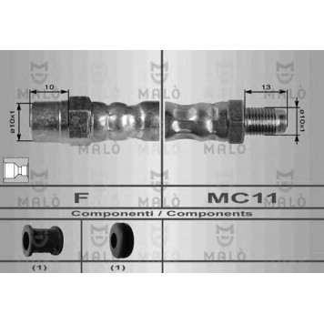 Тормозной шланг MALO 8458