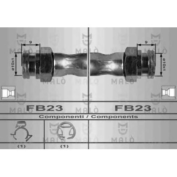 Тормозной шланг MALO 8486