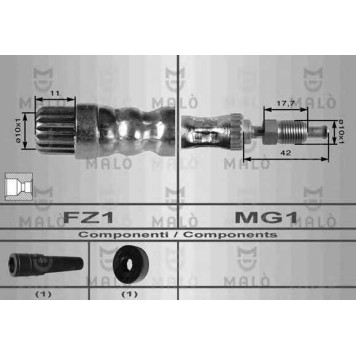 Тормозной шланг MALO 8533