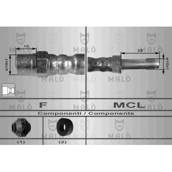 Тормозной шланг MALO 8551