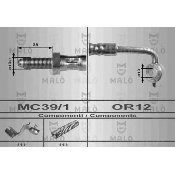 Тормозной шланг MALO 8557