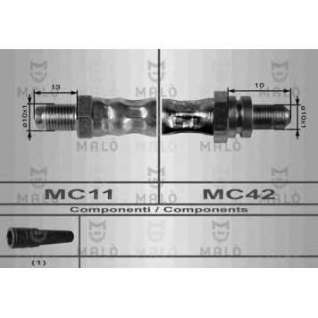 Тормозной шланг MALO 8585