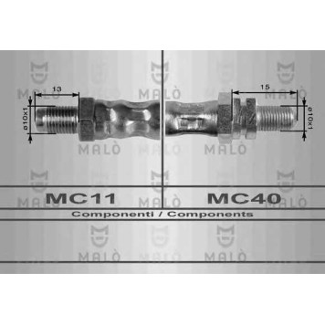 Тормозной шланг MALO 8600