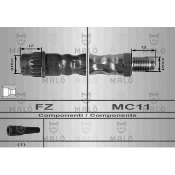 Тормозной шланг MALO 8638